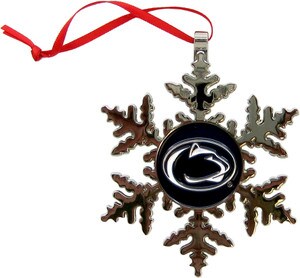 ornament metal snowflake with Penn State Athletic Logo
